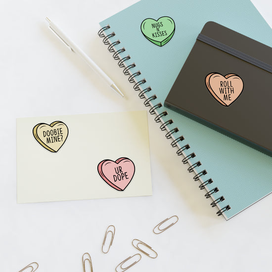 Stoner Conversation Hearts Sticker Sheets - Fandom-Made