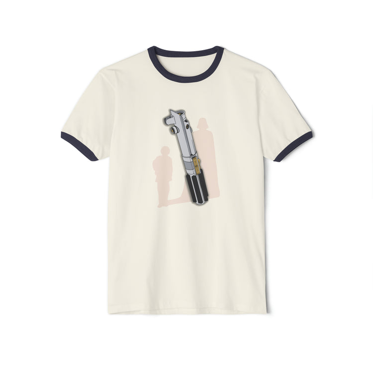 Anakin Lightsaber Unisex Cotton Ringer T-Shirt - Fandom-Made