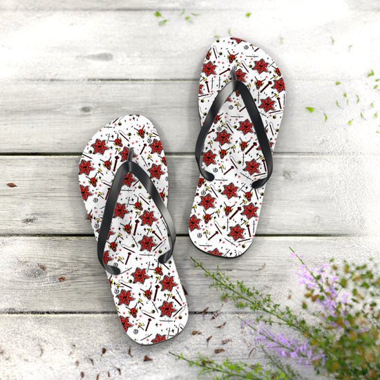 Stranger Things All-Over Print Flip Flops - Fandom-Made