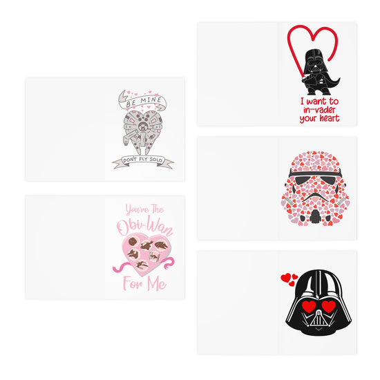 Star Wars Valentine's Day Multi-Design Greeting Cards - Fandom-Made