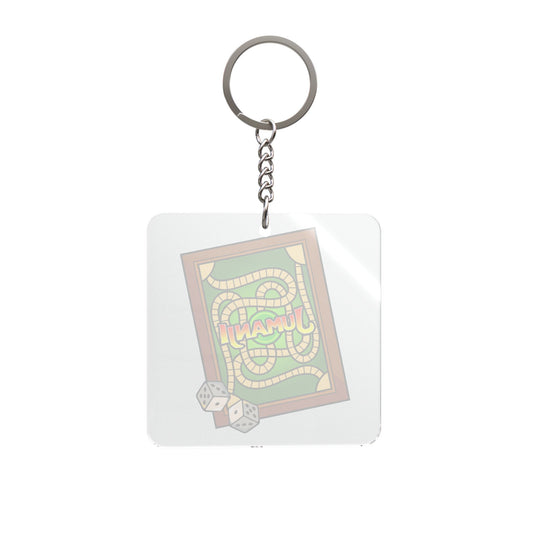 Jumanji Board Square Keychain