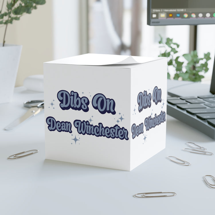 Dibs On Dean Winchester Note Cube