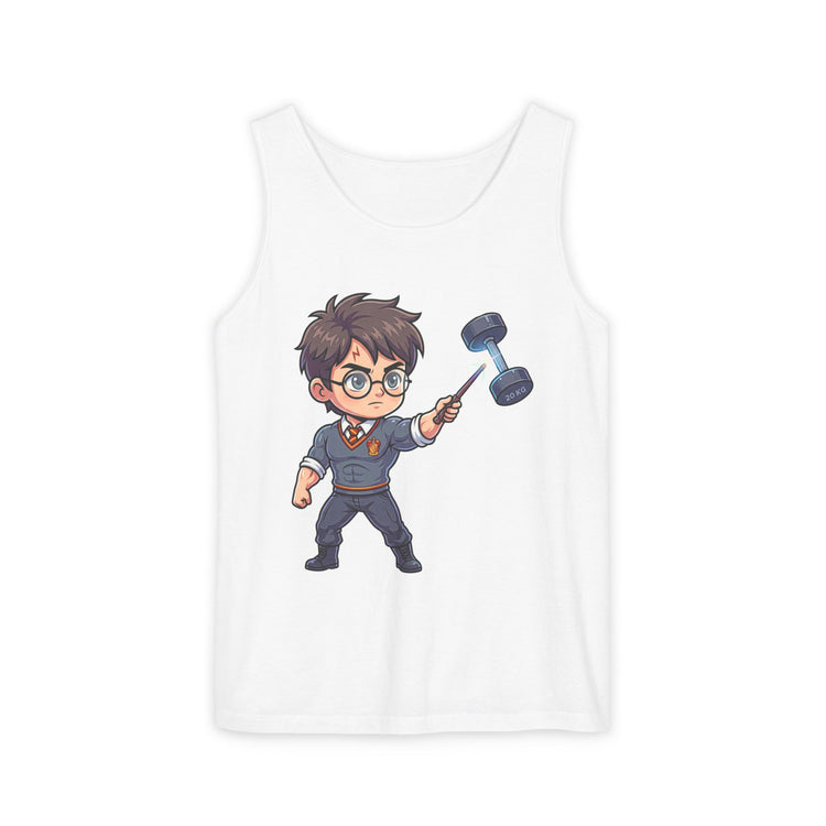 Workout Potter Unisex Garment-Dyed Tank Top