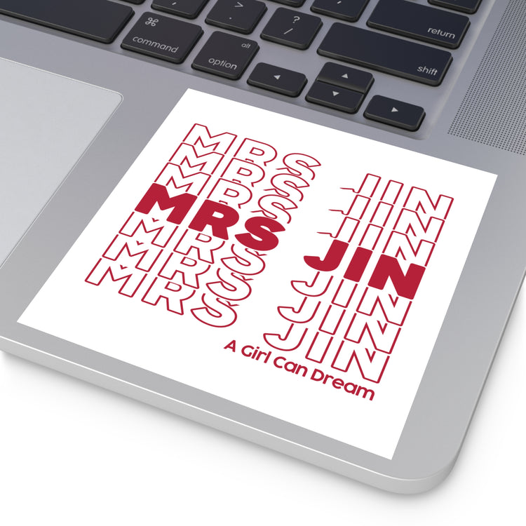 Mrs. Jin Square Sticker