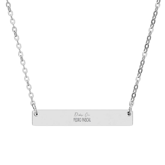 Dibs On Pedro Horizontal Bar Necklace - Fandom-Made