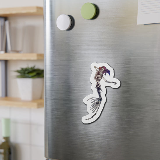 Mermaid Skeleton Die-Cut Magnets - Fandom-Made