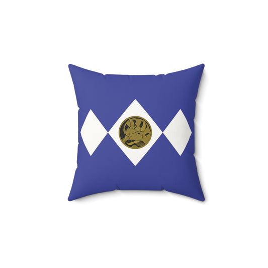 Blue Ranger Faux Suede Square Pillow
