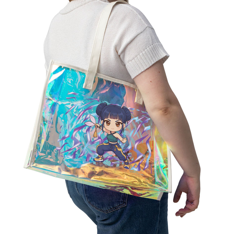 Warrior Zoey Holographic Tote Bag