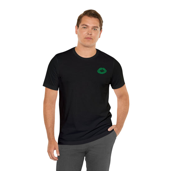 Weed Lips Pocket T-Shirt - Fandom-Made