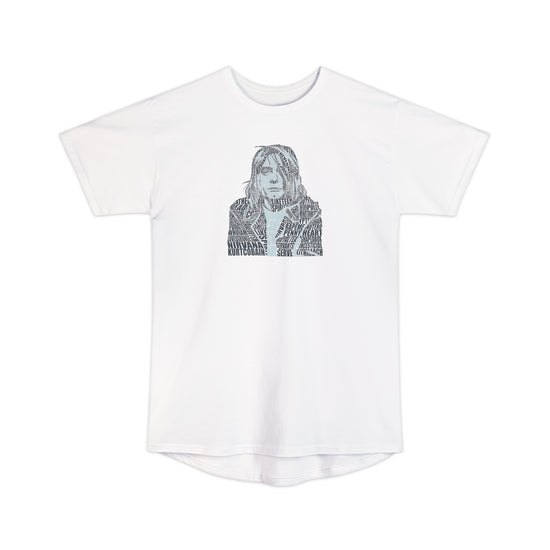 Kurt Cobain Unisex Long Body Tee - Fandom-Made