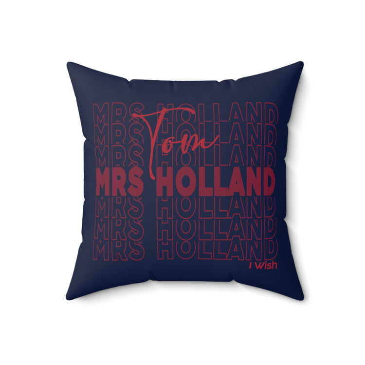 Mrs. Holland Faux Suede Square Pillow
