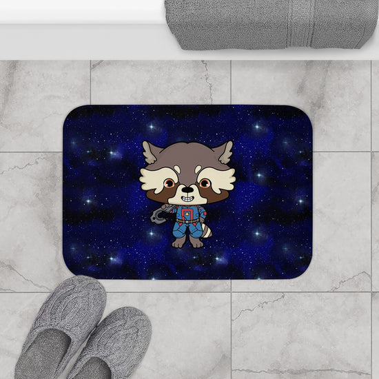 Rocket Raccoon Bath Mat - Fandom-Made