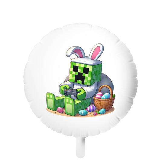 Minecraft Easter Mylar Balloon