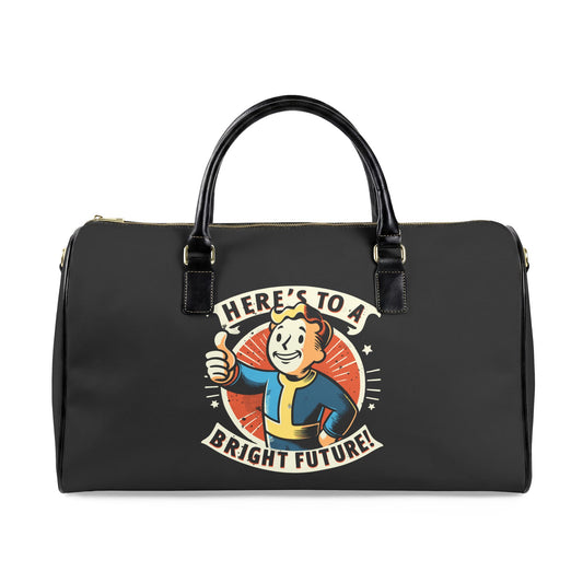 Bright Future Leather Travel Bag - Fandom-Made