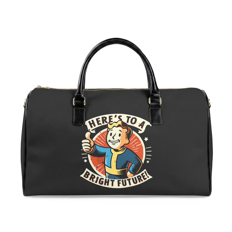 Bright Future Leather Travel Bag - Fandom-Made