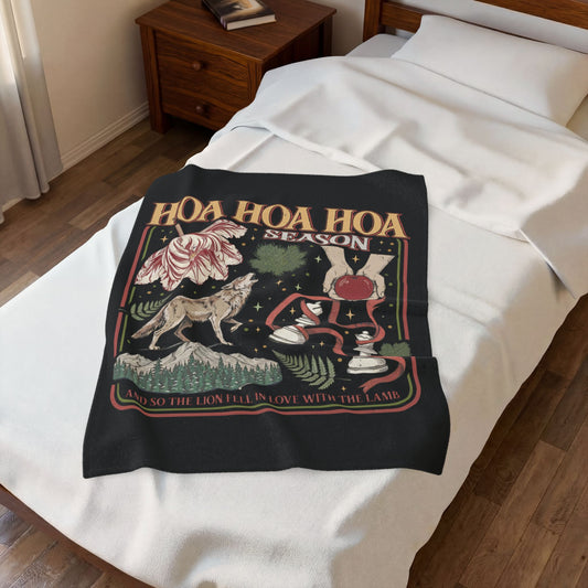 Hoa Hoa Hoa Season Velveteen Plush Blanket