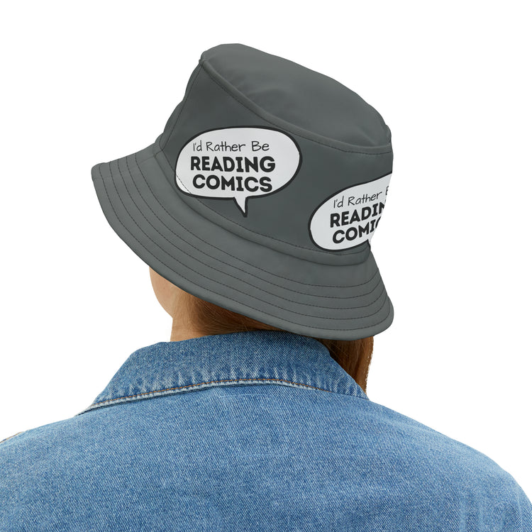 I'd Rather Be Reading Comics Bucket Hat - Fandom-Made