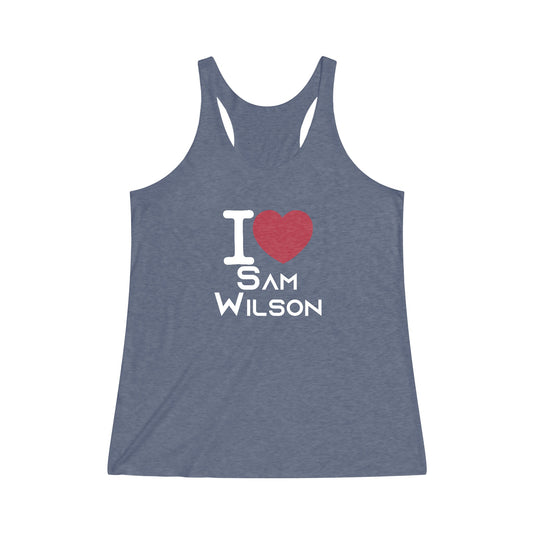 I Love Sam Wilson Women's Tri-Blend Tank