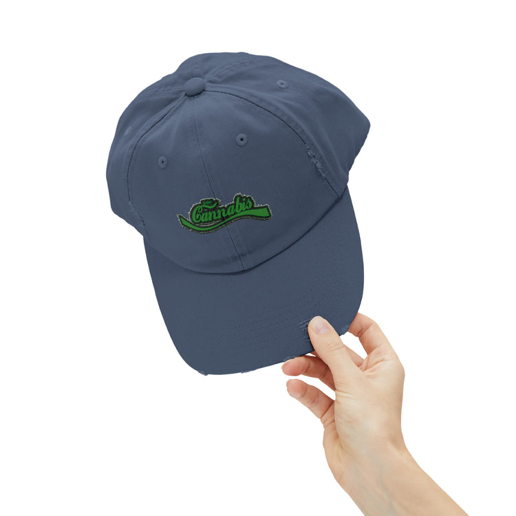 Enjoy Cannabis Distressed Cap - Fandom-Made