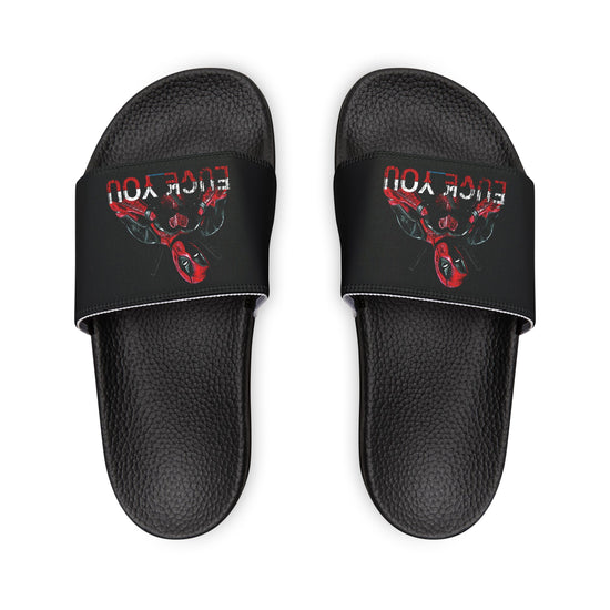 Deadpool Fuck Love Men's Slides - Fandom-Made