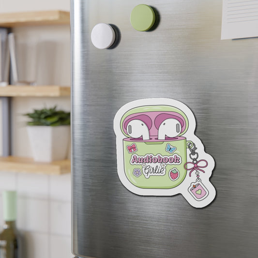 Audiobook Girlie Die-Cut Magnet
