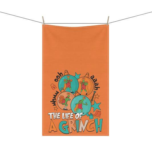 The Life Of a Green Monster Kitchen Towel