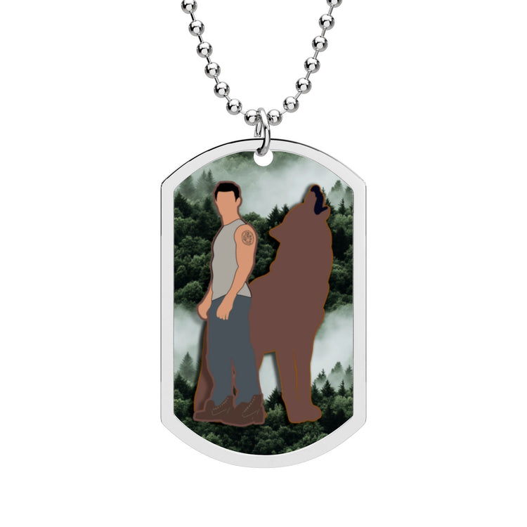 Cat's Out Of The Bag Dog Tag with Chain