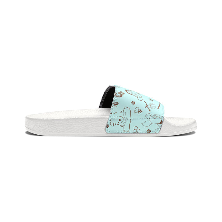 Winnie All-Over Print Youth Slides - Fandom-Made