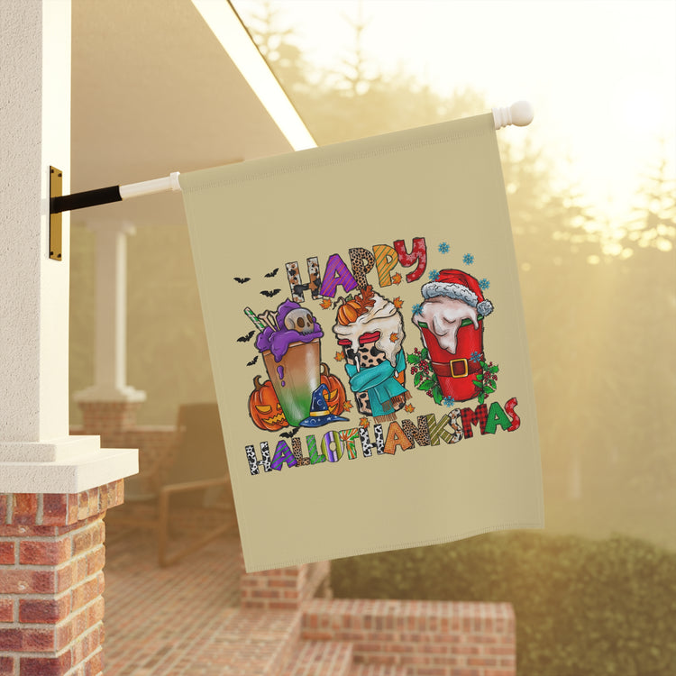 Happy Hallothanksmas Garden & House Banner