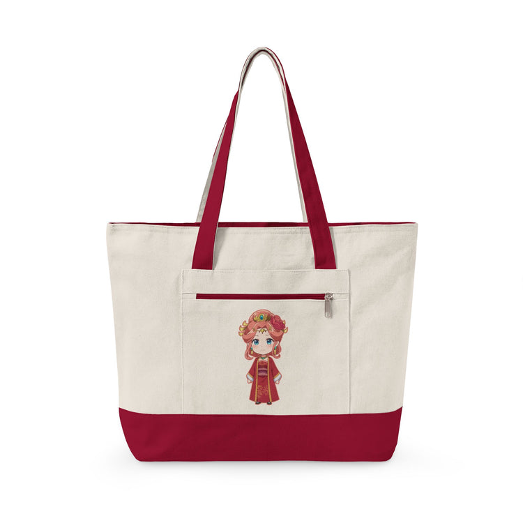 Lady Gyokuyō Zippered Canvas Tote - Fandom-Made