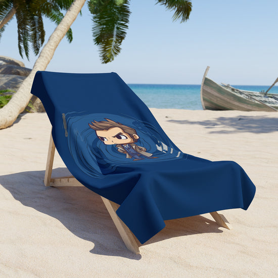 Timey Wimey Tenth Doctor Beach Towel - Fandom-Made