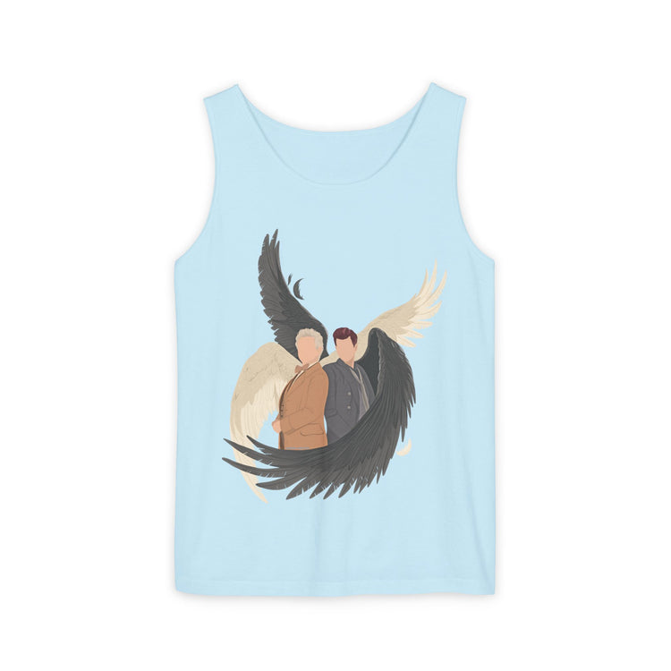 Good Omens Duo Unisex Garment-Dyed Tank Top