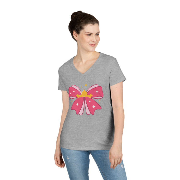 Aurora Bow Ladies' V-Neck Tee