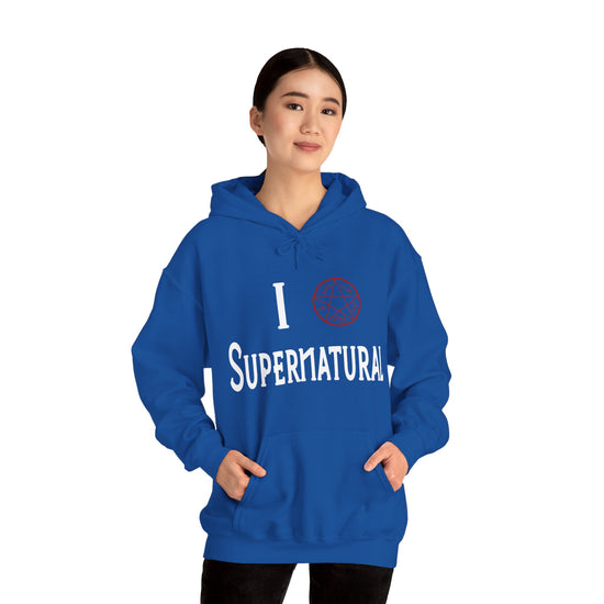 I Love Supernatural Devil's Trap Edition Hoodie - Fandom-Made