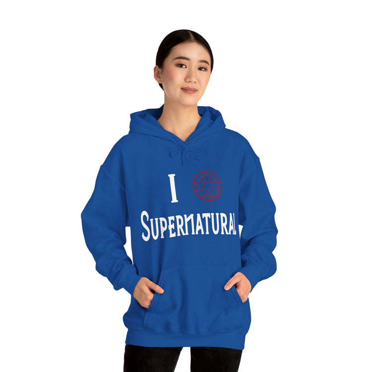I Love Supernatural Devil's Trap Edition Hoodie - Fandom-Made