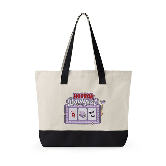 Horror Bookpot Zippered Canvas Tote - Fandom-Made