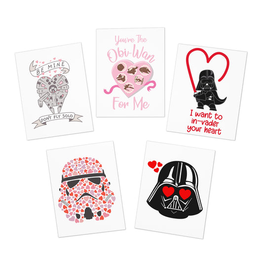 Star Wars Valentine's Day Multi-Design Greeting Cards - Fandom-Made