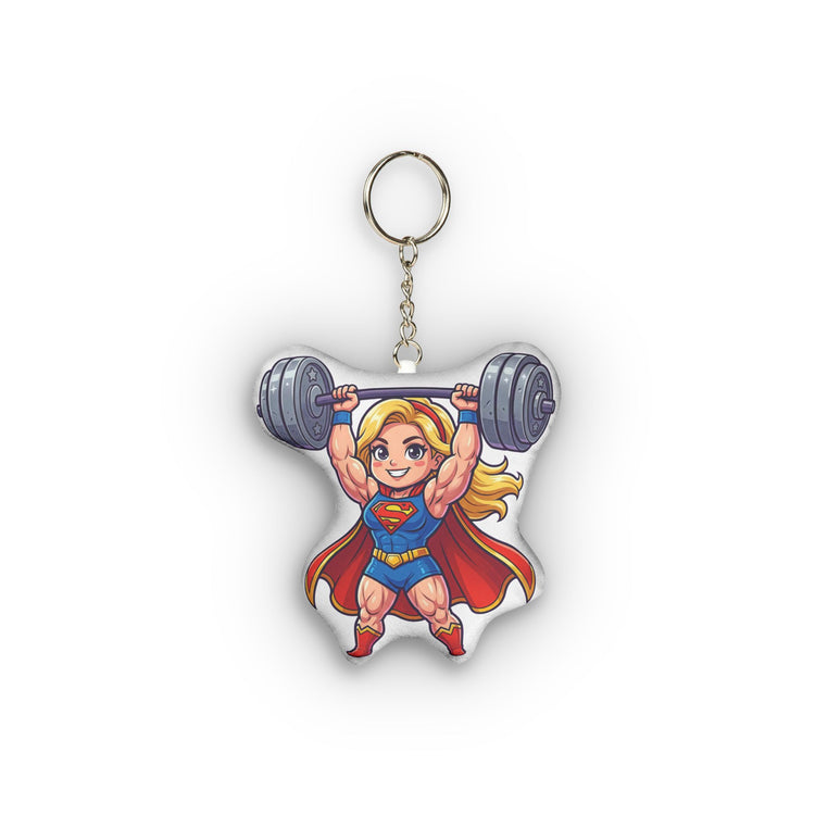 Workout Supes Girl Mini Plush Keychain
