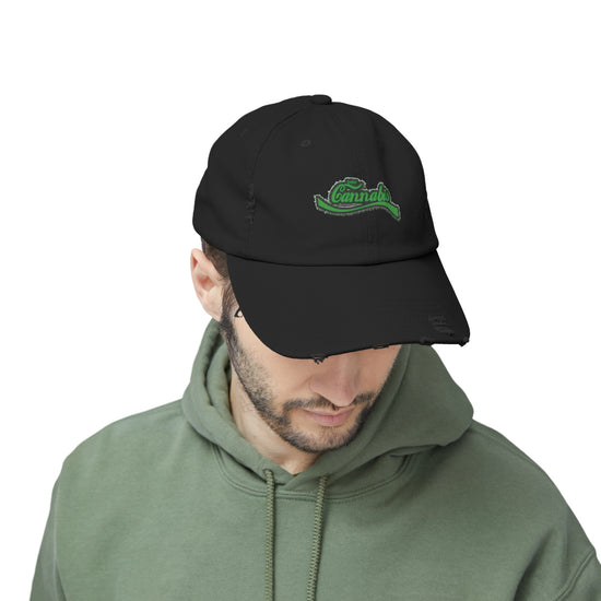 Enjoy Cannabis Distressed Cap - Fandom-Made