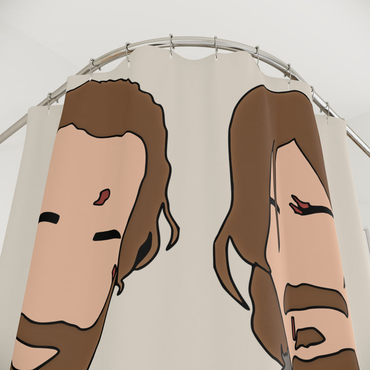 Daryl and Rick Shower Curtain - Fandom-Made