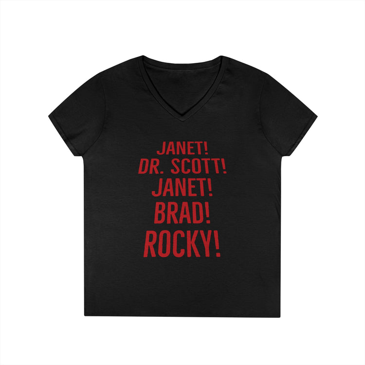 Rocky Horror Names Ladies' V-Neck Tee