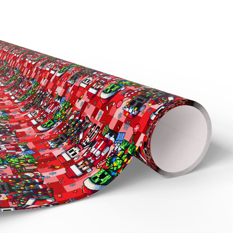 Creeper Christmas Wrapping Paper