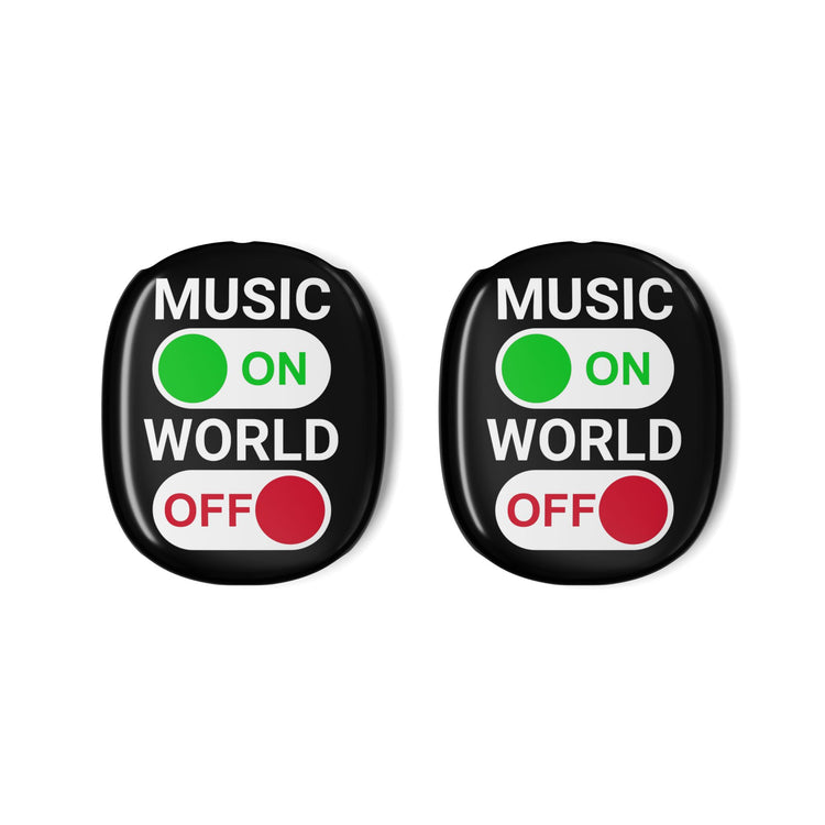 Music On World Off AirPod Max Case - Fandom-Made