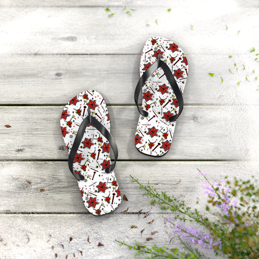 Stranger Things All-Over Print Flip Flops - Fandom-Made