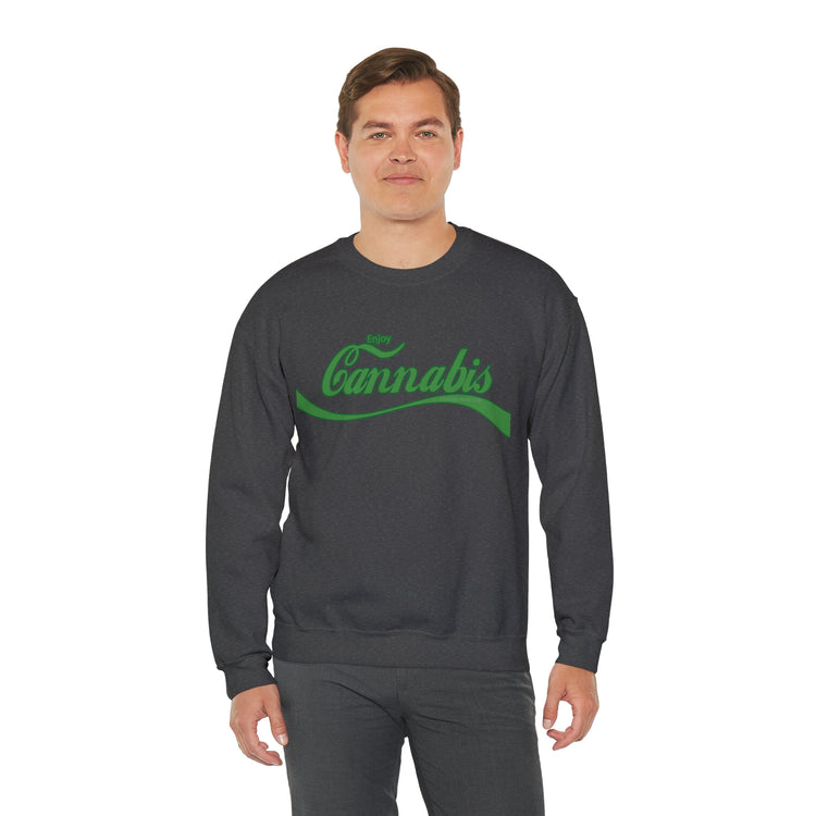 Enjoy Cannabis Crewneck Sweatshirt - Fandom-Made