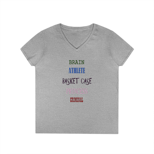 Breakfast Club Names V-Neck Tee