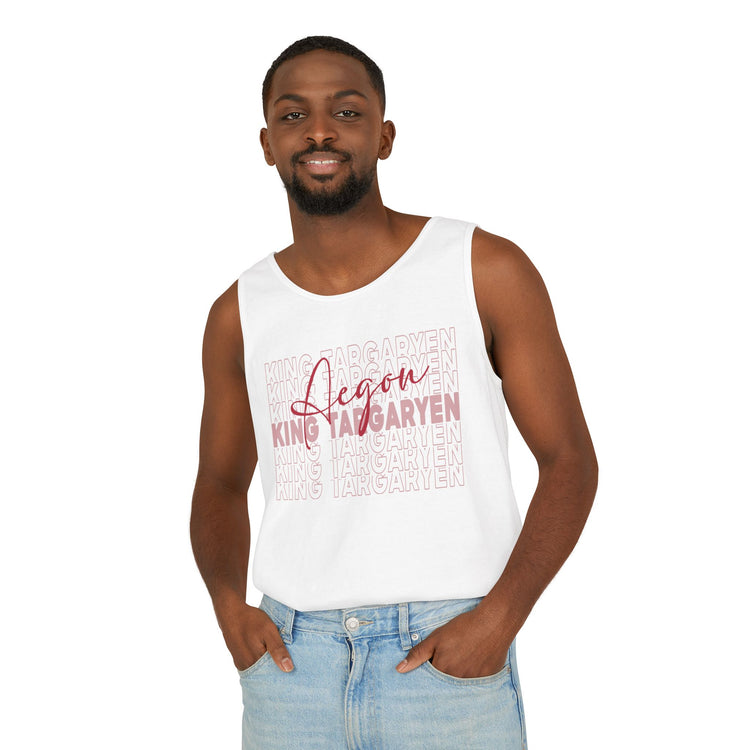 King Aegon Unisex Garment-Dyed Tank Top - Fandom-Made