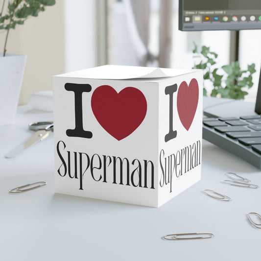 I Love Superman Note Cube - Fandom-Made