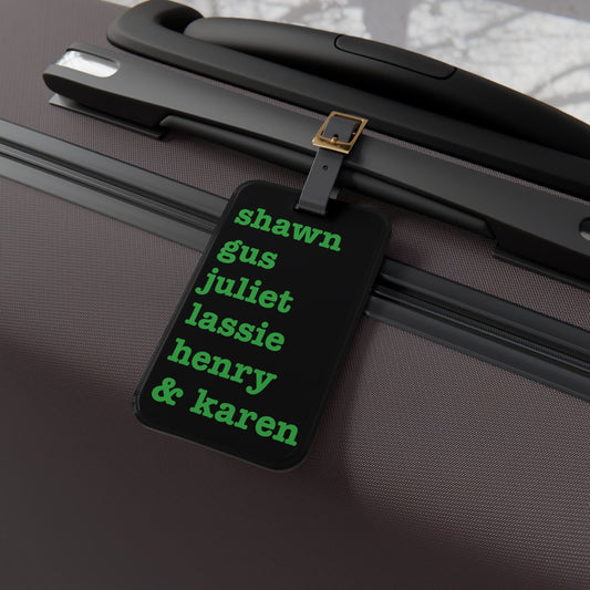 Psych Names Luggage Tag