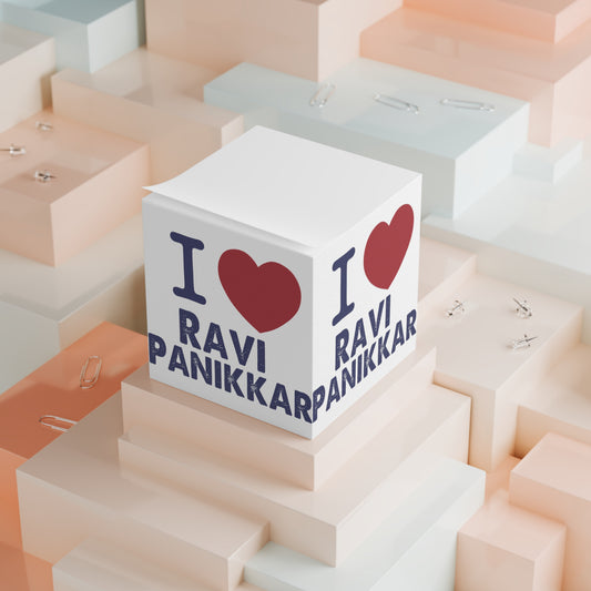 I Love Ravi Panikkar Note Cube - Fandom-Made